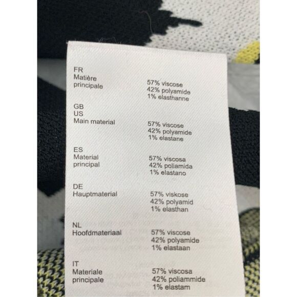 Maje Women's Black Daisy Print Jacquard Quarter Zip Polo Shirt Size 1 Sm… - Picture 13 of 16